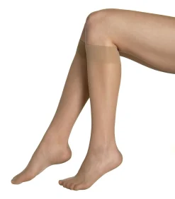 LISCA Set van 2 paar kniehoge sokken 15 DEN Pretty beige Best