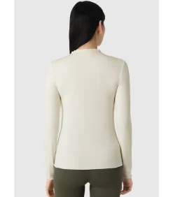 Les Lunes Shirt Met Lange Mouwen “JUUNO Longsleeve Rib Lettuce Hem” white Discount