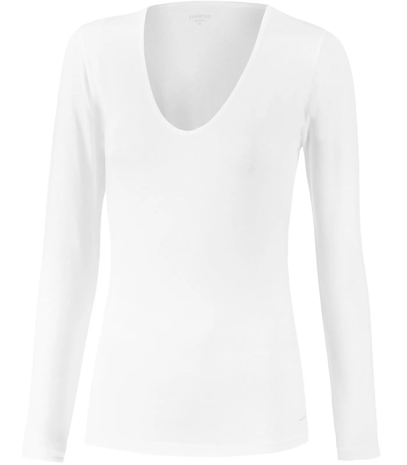 Impetus innovation Woman Shirt met V-hals en lange mouwen met innovatieve temperatuurregeling white Hot