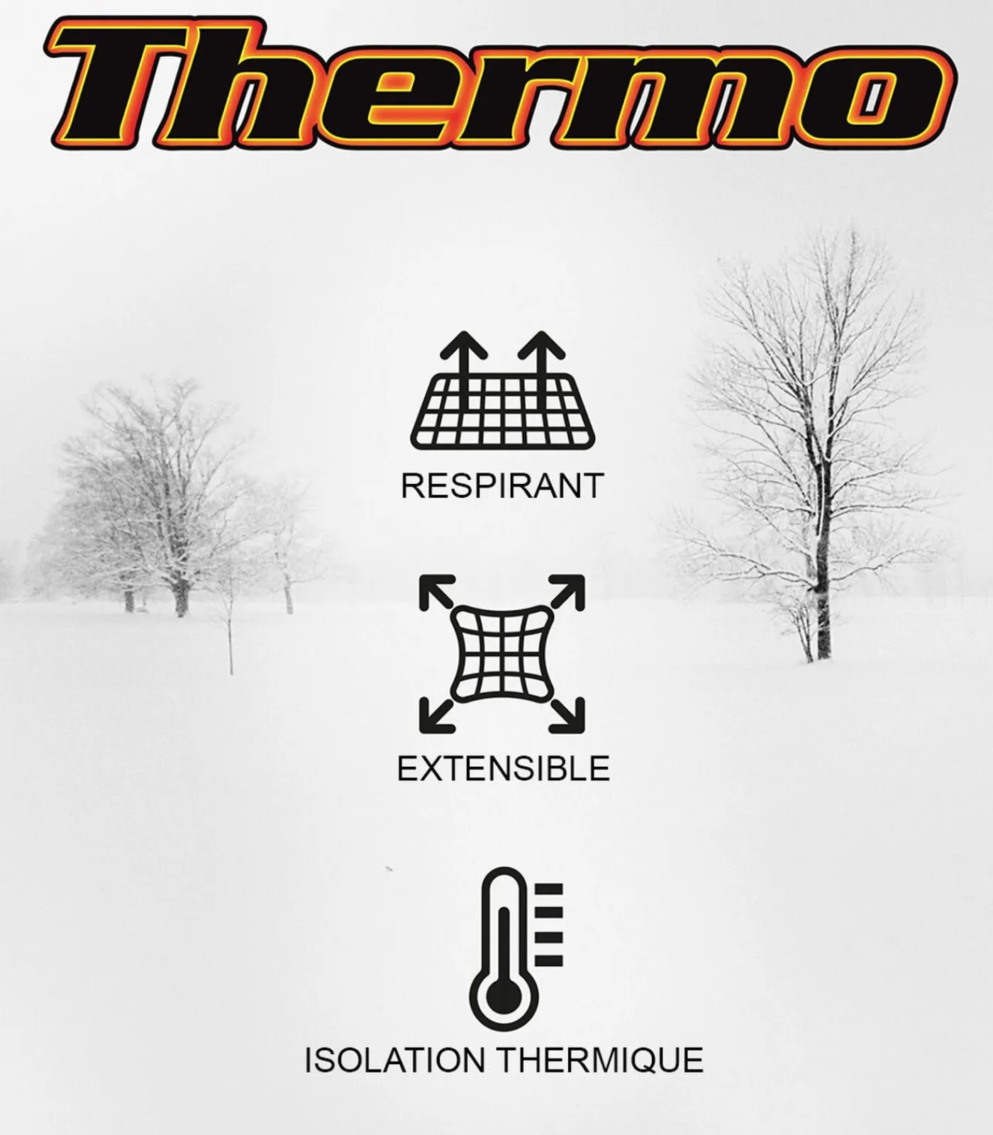 Impetus Thermo Shirt met V-hals en lange mouwen Thermo white