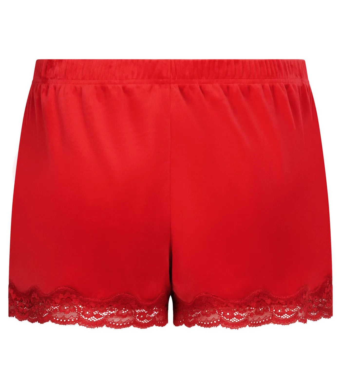 Hunkemöller Short Velours Kant red New