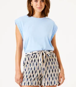Garcia Shorts met print white Online