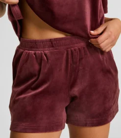 Hunkemöller Shorts Velours Pocket red Discount