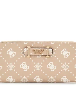 GUESS Silia Slg Large Zip Around beige Best