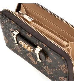 GUESS Silia Slg Medium Zip Around brown Outlet
