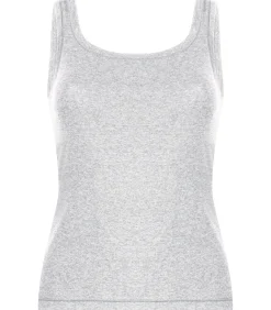 Hunkemöller Singlet Tanktop van zachte katoen gray Best