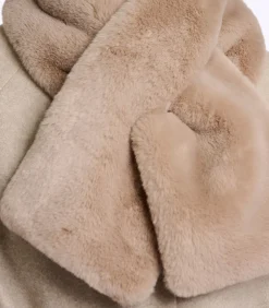 Rino&Pelle Sjaal van imitatiebont Oat OS lightBrown Online