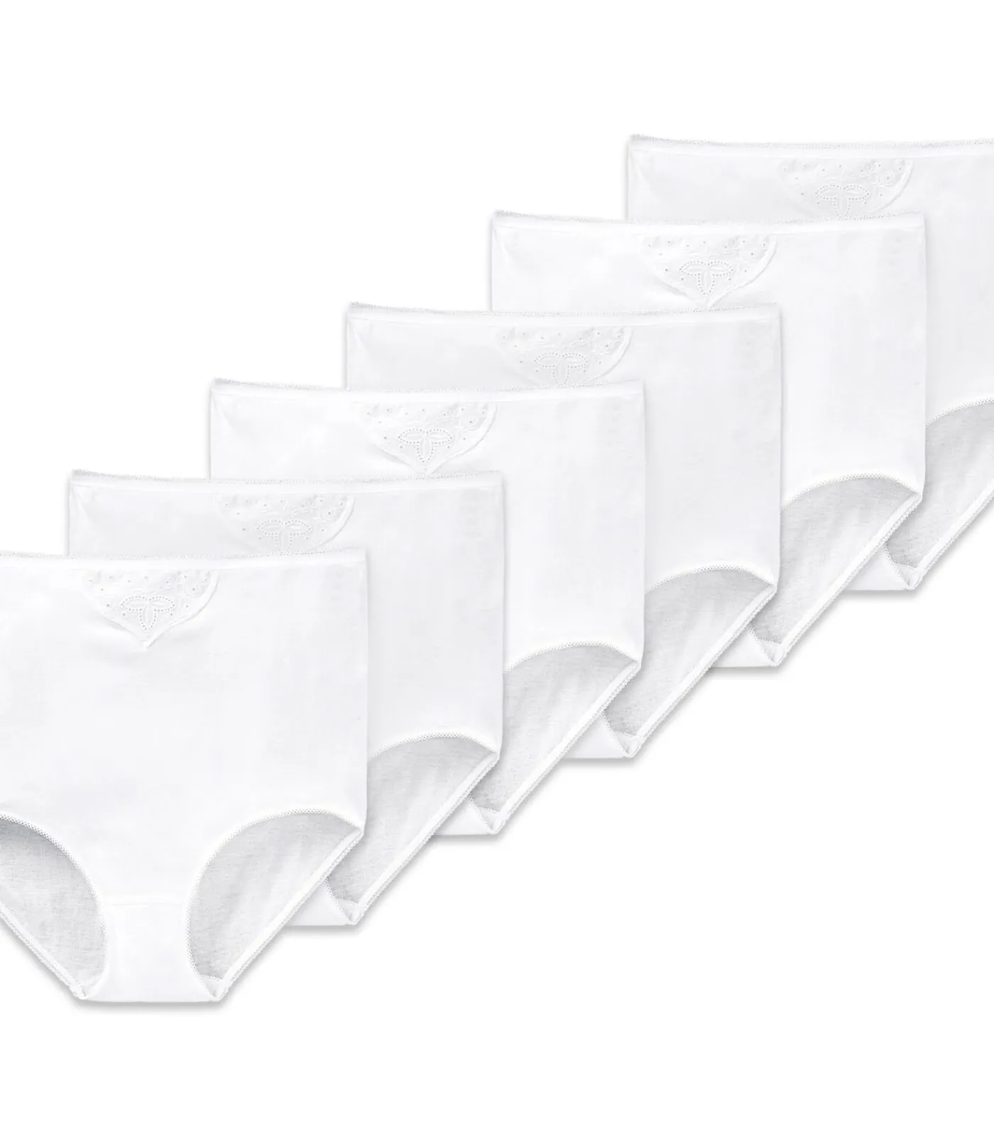 SCHIESSER Slip Cotton Essentials 6P Set van 6 white