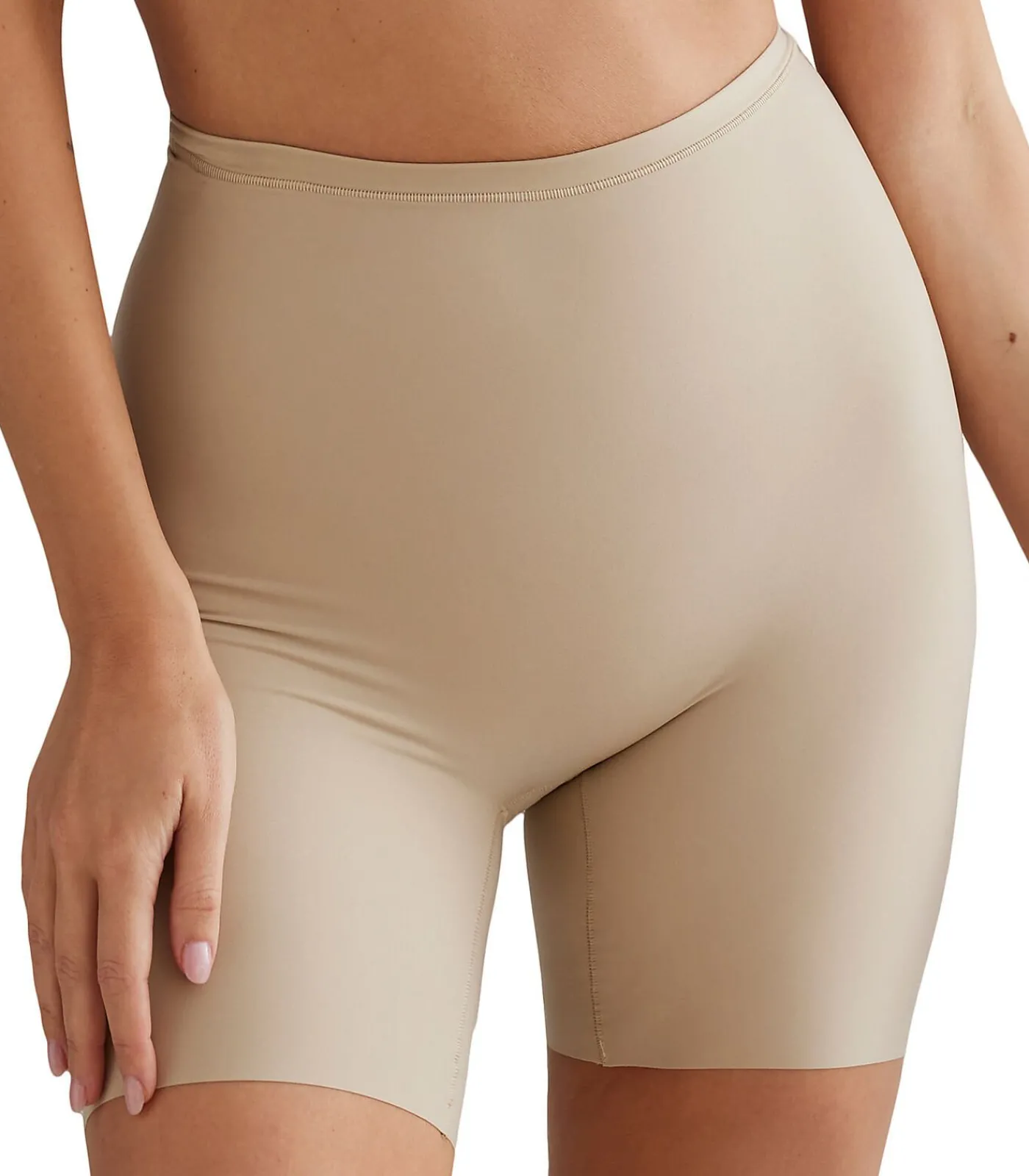 SELMARK Slipe broek met hoge taille Curves beige Best