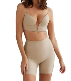 SELMARK Slipe broek met hoge taille Curves beige Best