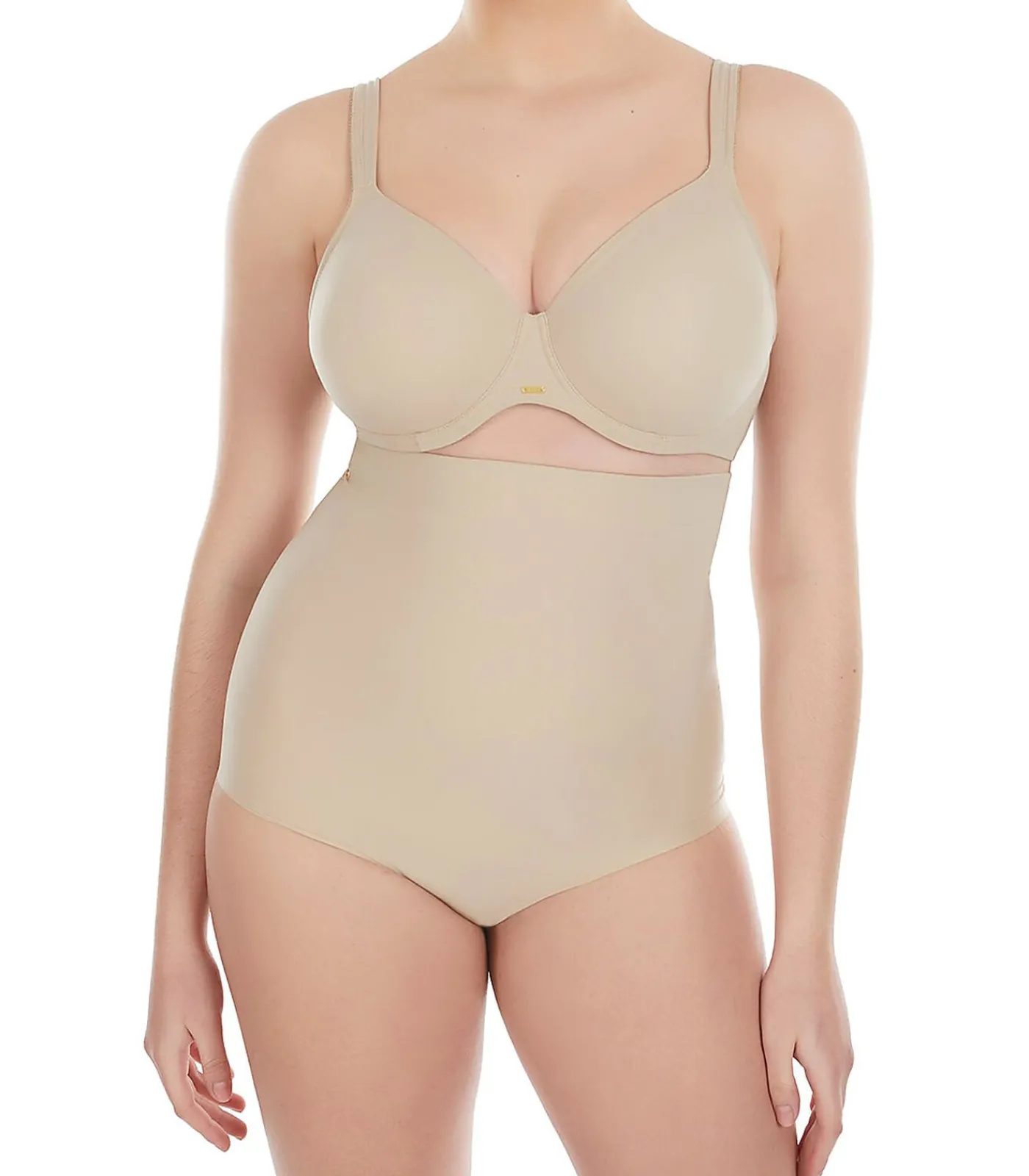 SELMARK Slipje met hoge taille Curves beige Outlet
