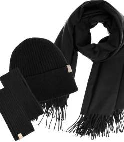 ISOTONER Soft Touch Knit Cap Zwart black