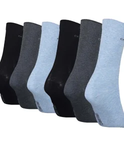 Calvin Klein Sokken CK WOMEN SOCK 6P ROLL TOP EMMA ECOM Set van 6 blue Sale