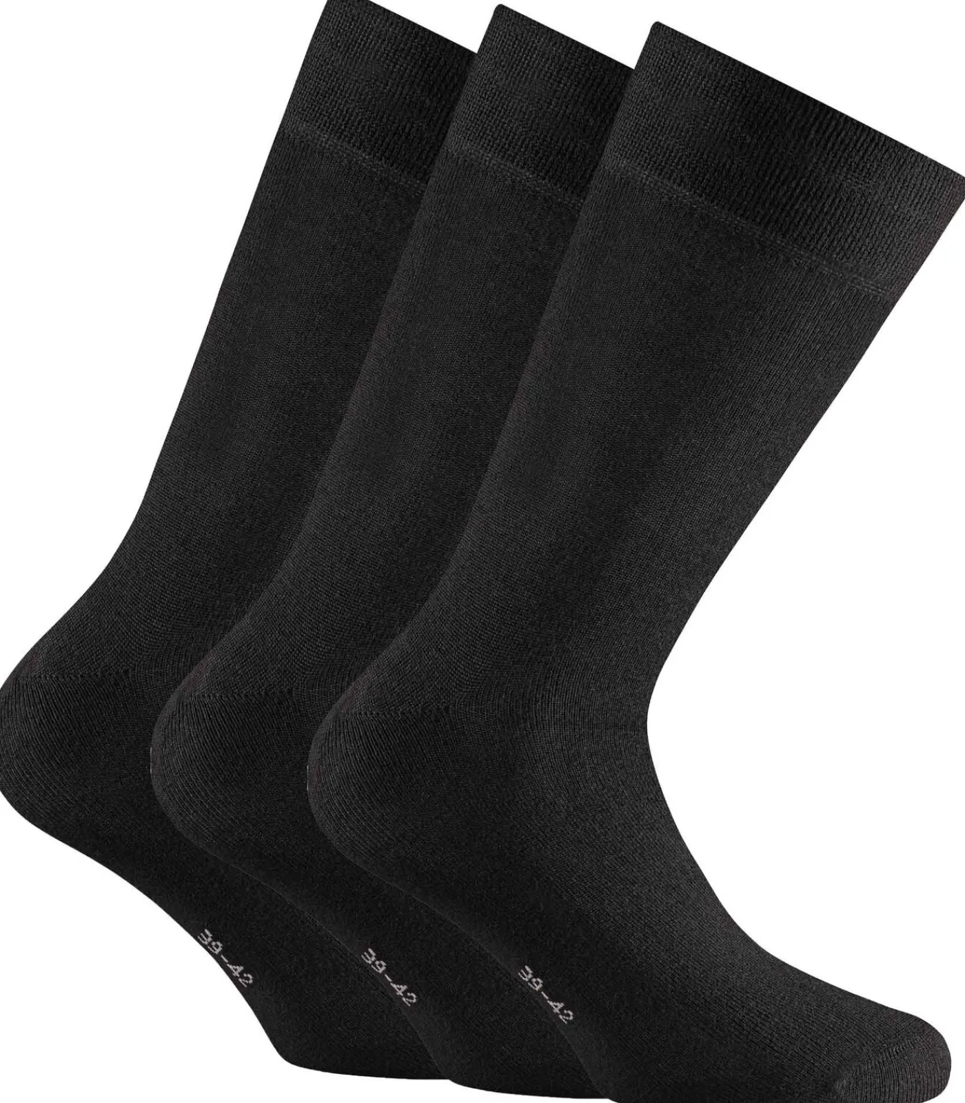 Rohner Basic Sokken Cotton 3er Pack Set van 3 black Best