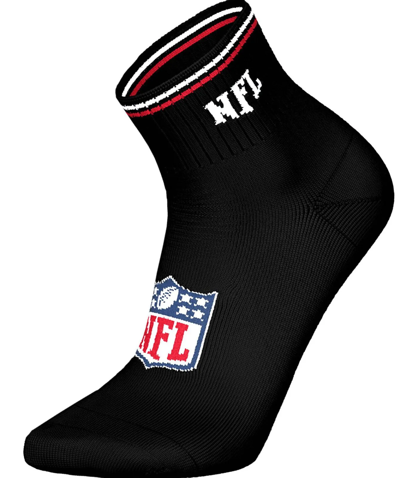 NFL Sokken SHIELD 3Pack Quarter Socks Set van 3 white/gray/black Clearance