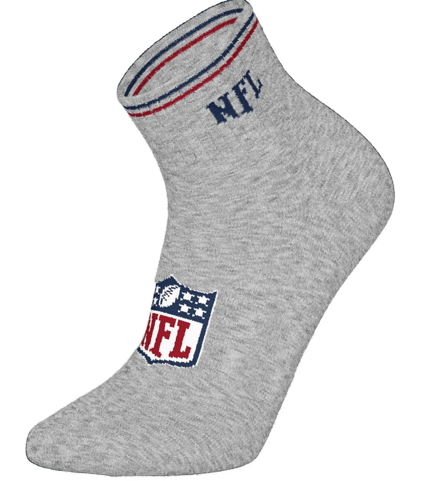 NFL Sokken SHIELD 3Pack Quarter Socks Set van 3 white/gray/black Clearance