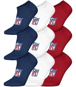 NFL Sokken SHIELD 9Pack Sneaker Socks 9-pak darkBlue/white/red Outlet