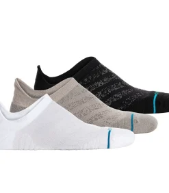 Stance Sokken Run Light Tab 3 Pack Set van 3 black/white/gray Outlet