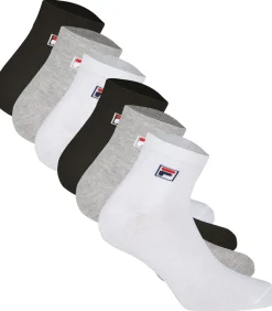 FILA Sokken Set van 6 black/white/gray Clearance