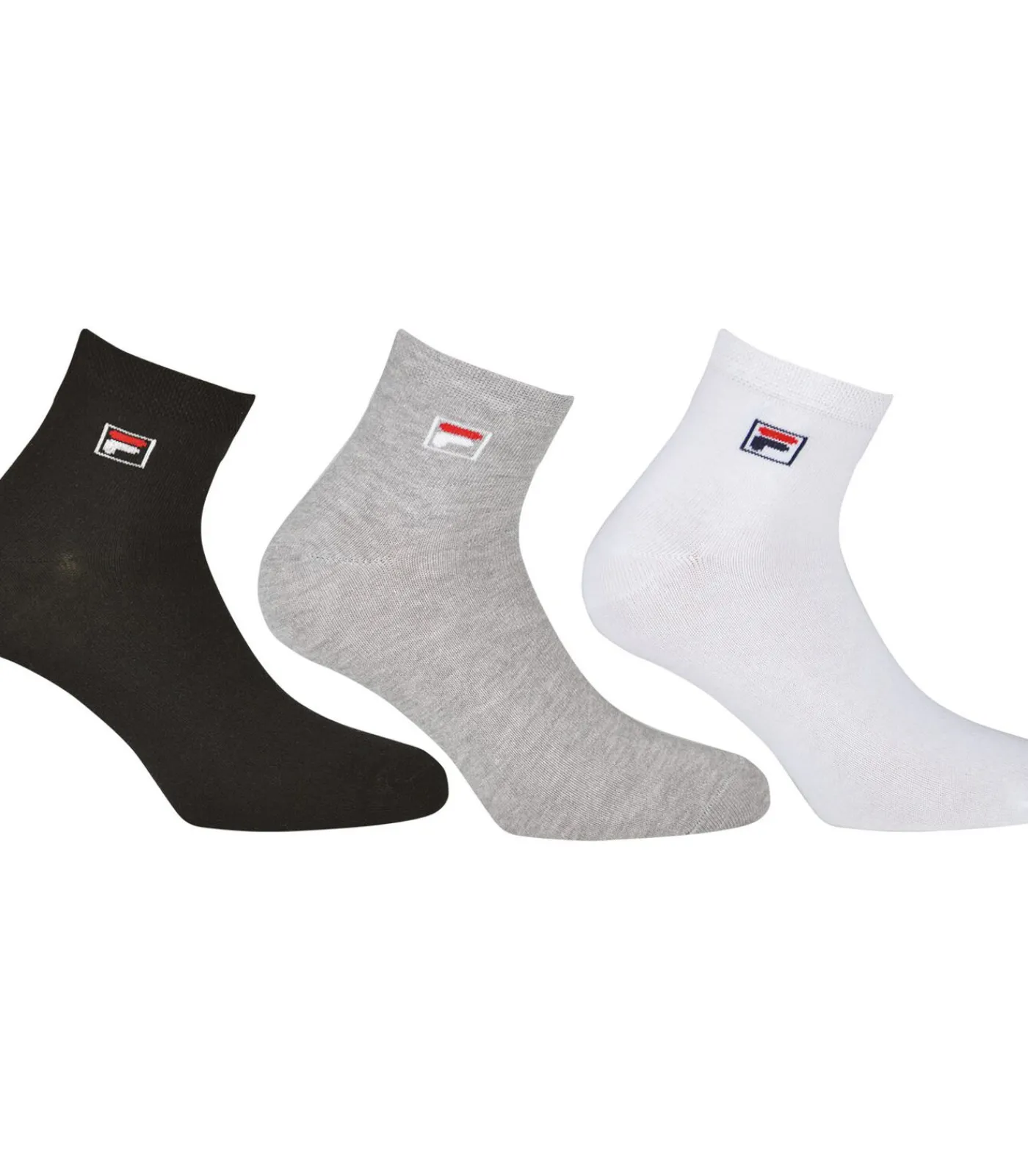 FILA Sokken Set van 3 black/white/gray Hot