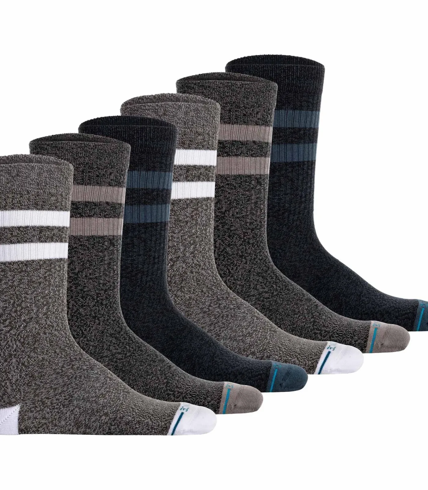 Stance Sokken The Joven Set van 6 gray/blue/green Best