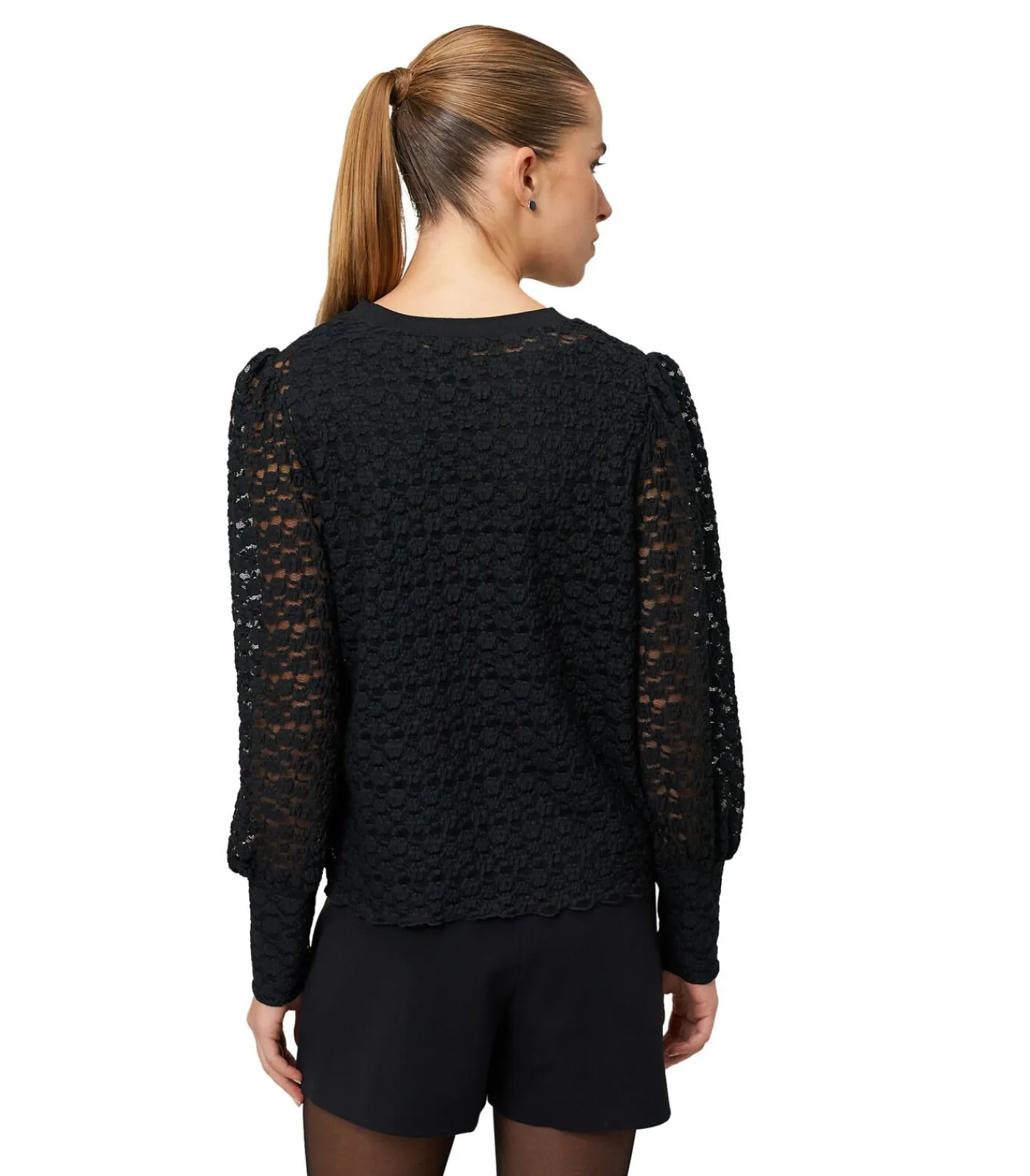 Zero Spitzenbluse black Outlet