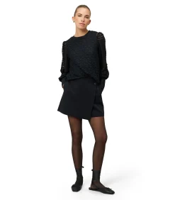 Zero Spitzenbluse black Outlet