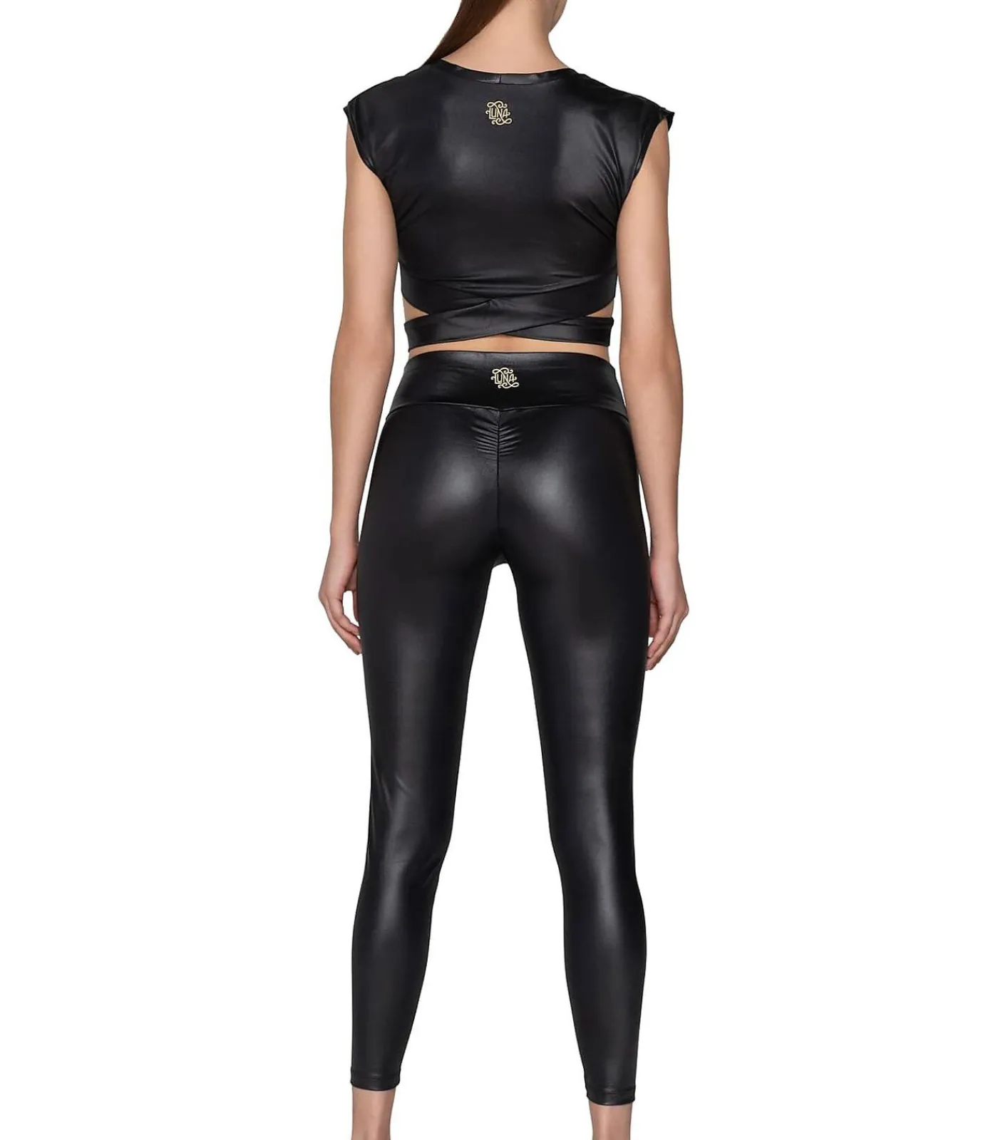 LUNA Sport T-shirt met slipe mouwen FLEXFIT black Clearance