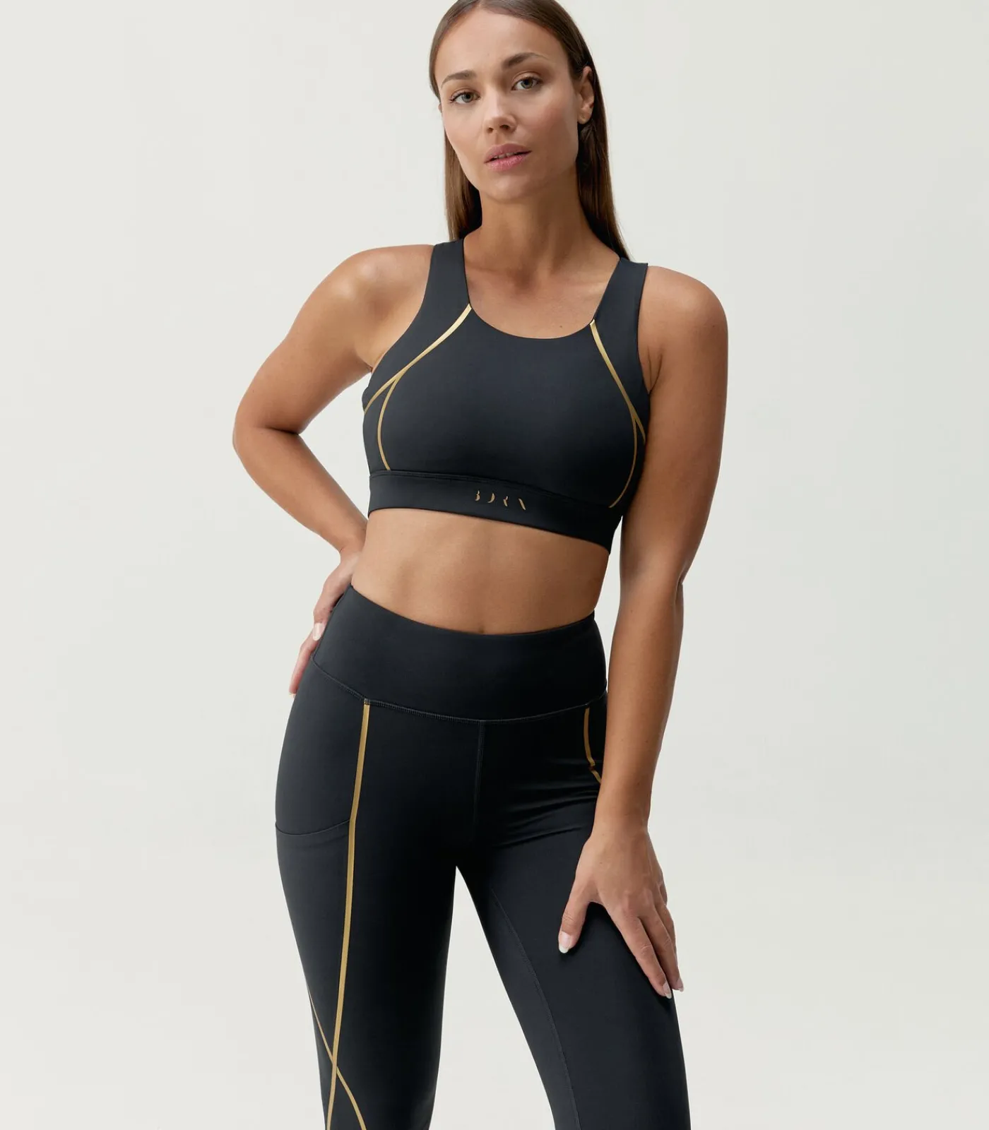 Born Living Yoga Sportbeha Gold black Hot