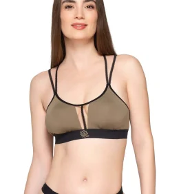 LUNA Sportbeha met gekruiste rug SPLENDID khaki Sale