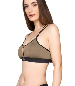 LUNA Sportbeha met gekruiste rug SPLENDID khaki Sale