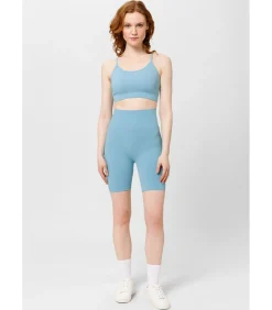 Les Lunes Sportbustier “FORM Bra Seamless Adjustable Straps Removable Pads” lightBlue Discount