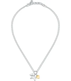 Morellato Stalen ketting, MASCOTTE-kristallen white New