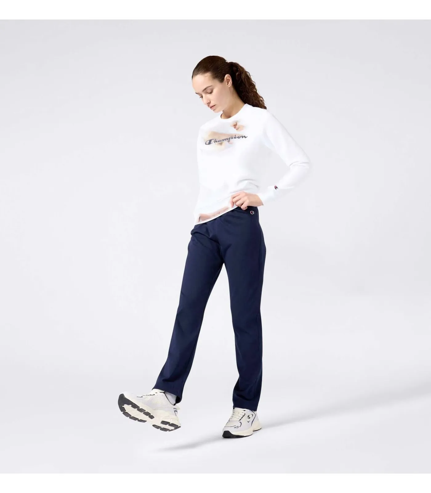Champion Straight Hem Pants blue New