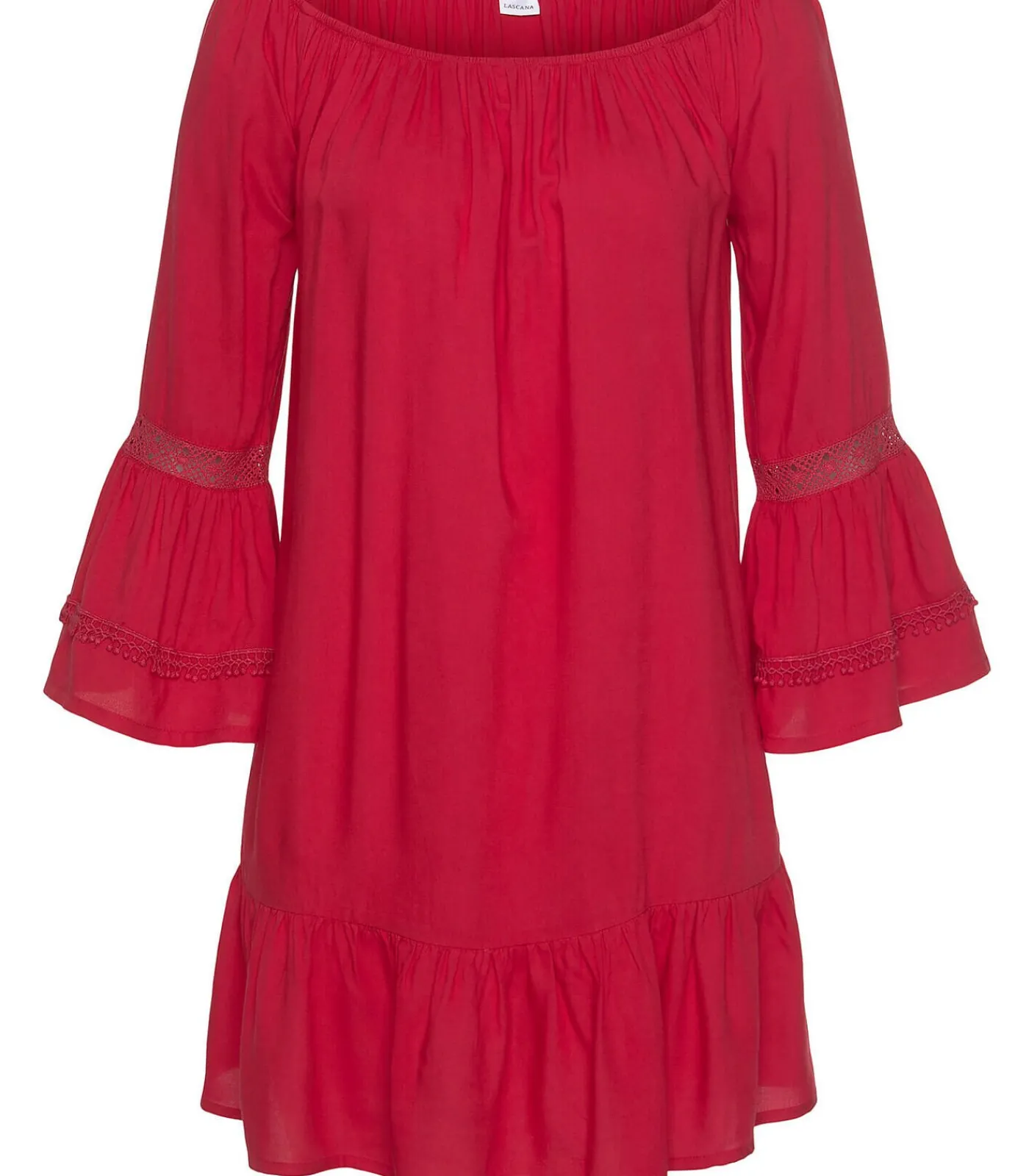 LASCANA Strand tuniek Barfuss red