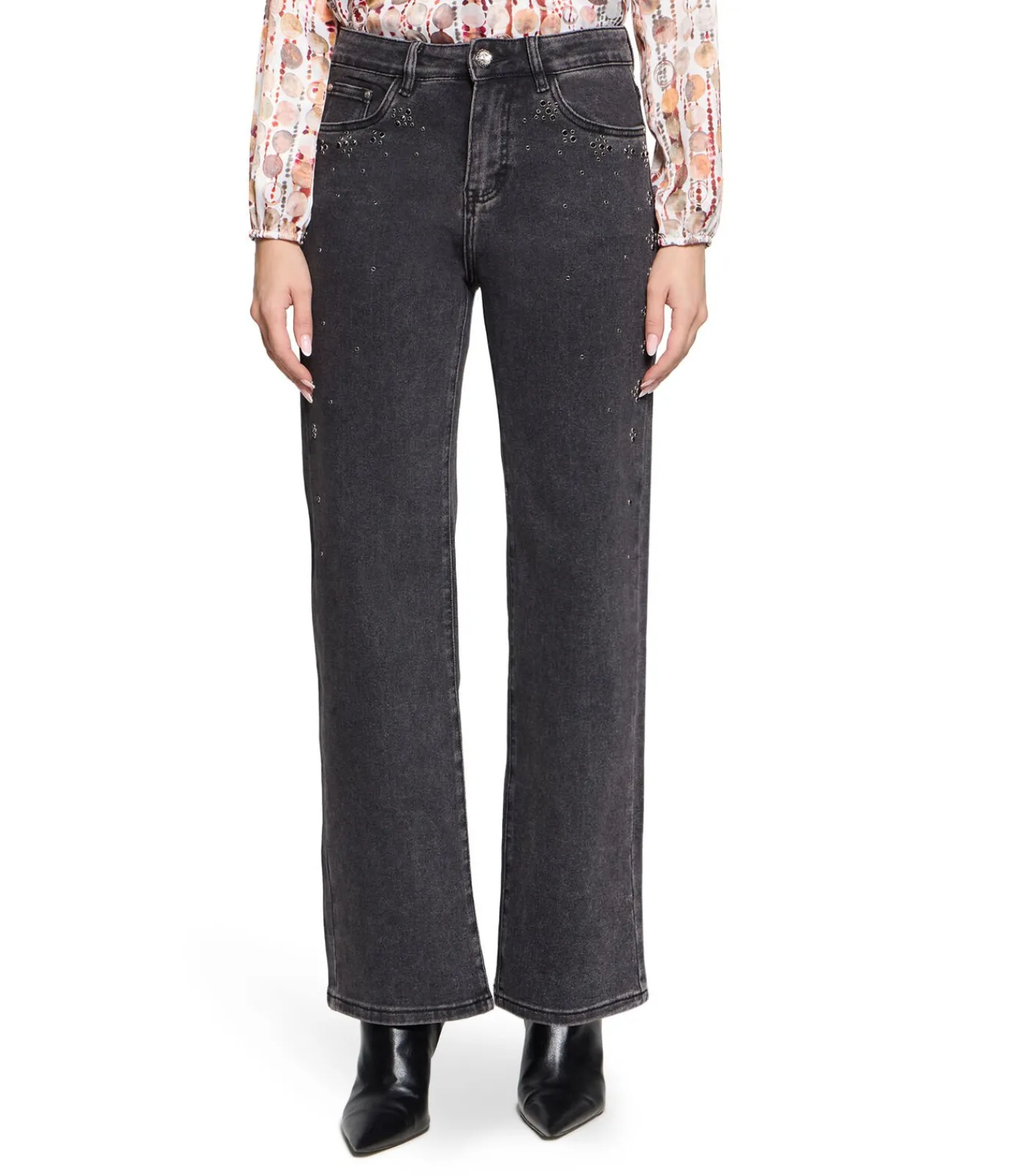 Cartoon Stretchjeans gray Online