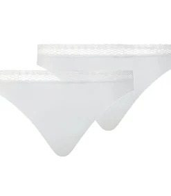 Chantelle String Tanga Cozy Chic 2P Set van 2 white Hot