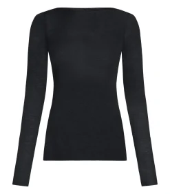 Hunkemöller super soft Boothals shirt met Cashmere black Outlet