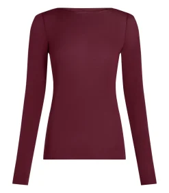 Hunkemöller super soft Boothals shirt met Cashmere purple Hot