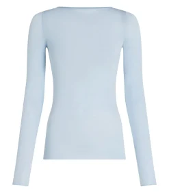 Hunkemöller super soft Boothals shirt met Cashmere blue Clearance