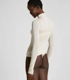 Hunkemöller super soft Turtleneck shirt met Cashmere white Best