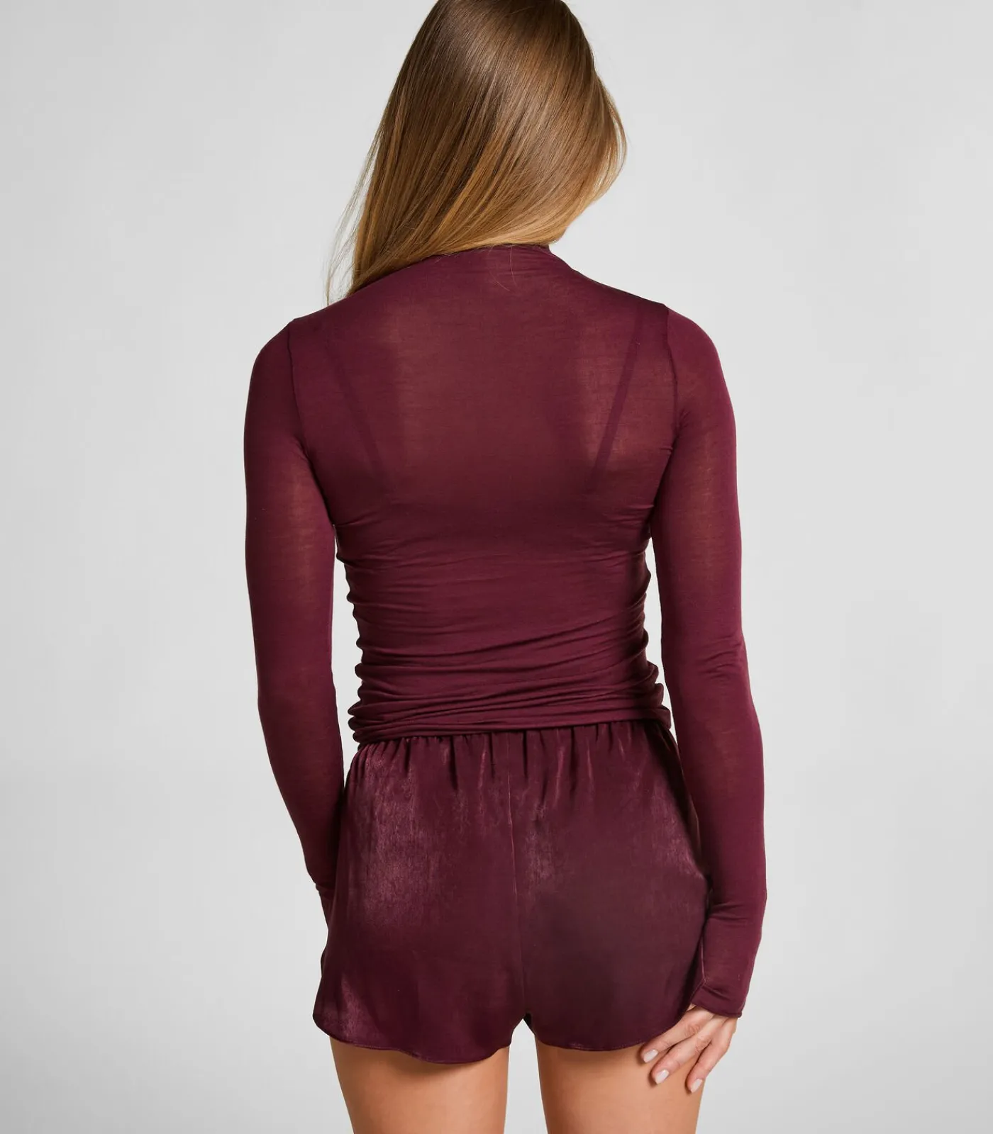 Hunkemöller super soft Turtleneck shirt met Cashmere purple Hot