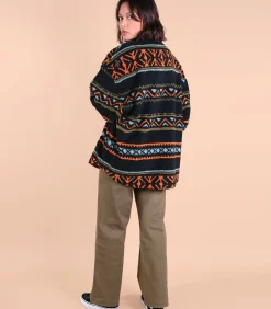 Oxbow Surchemise sherpa jacquard HOMEY black New