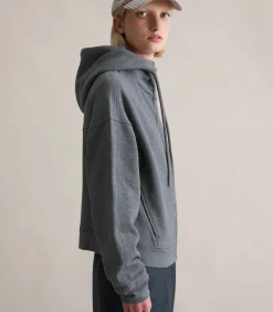 Marc O’Polo DENIM Sweatjack met capuchon relaxed antraciteGrey Online