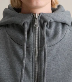 Marc O’Polo DENIM Sweatjack met capuchon relaxed antraciteGrey Online