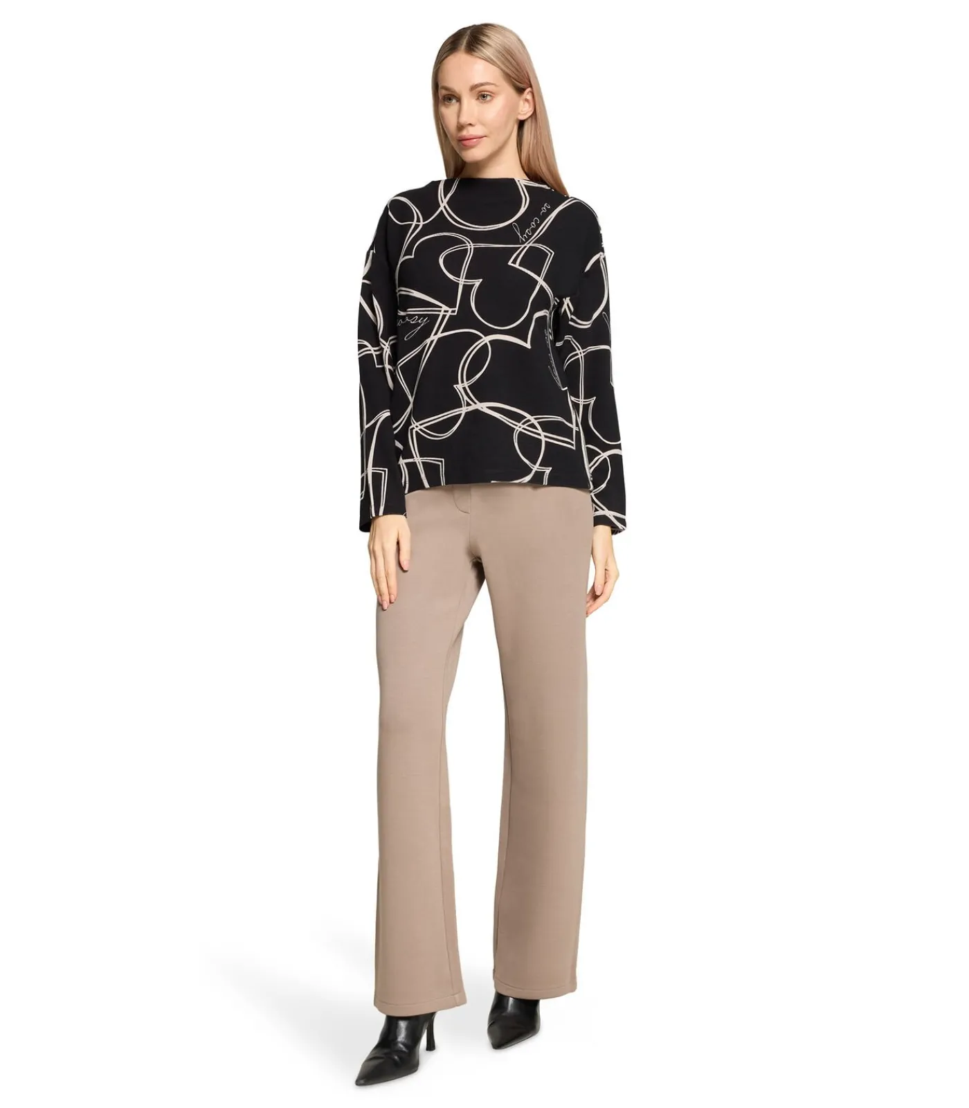 Betty Barclay Sweatshirt black/white Outlet