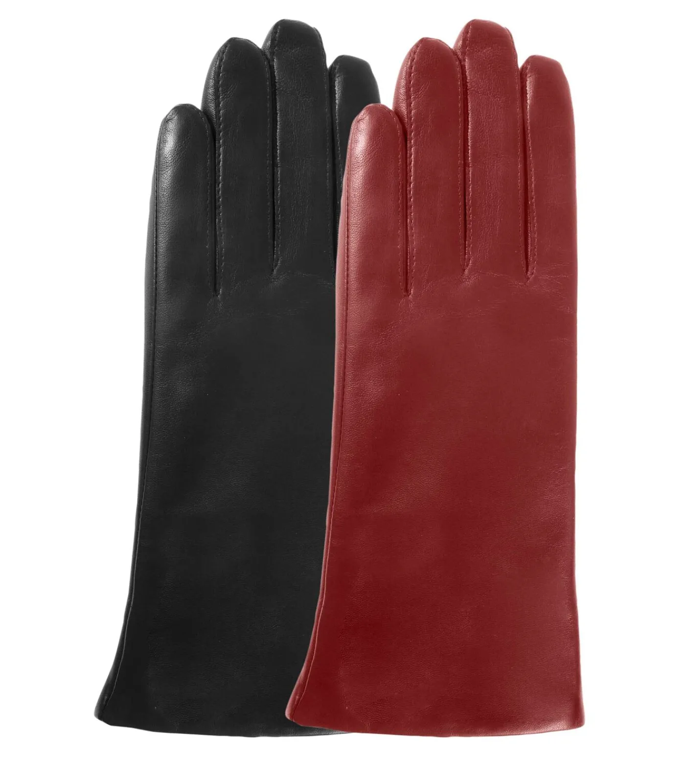ISOTONER Tactiele leren dameshandschoenen met zwarte voering black Clearance