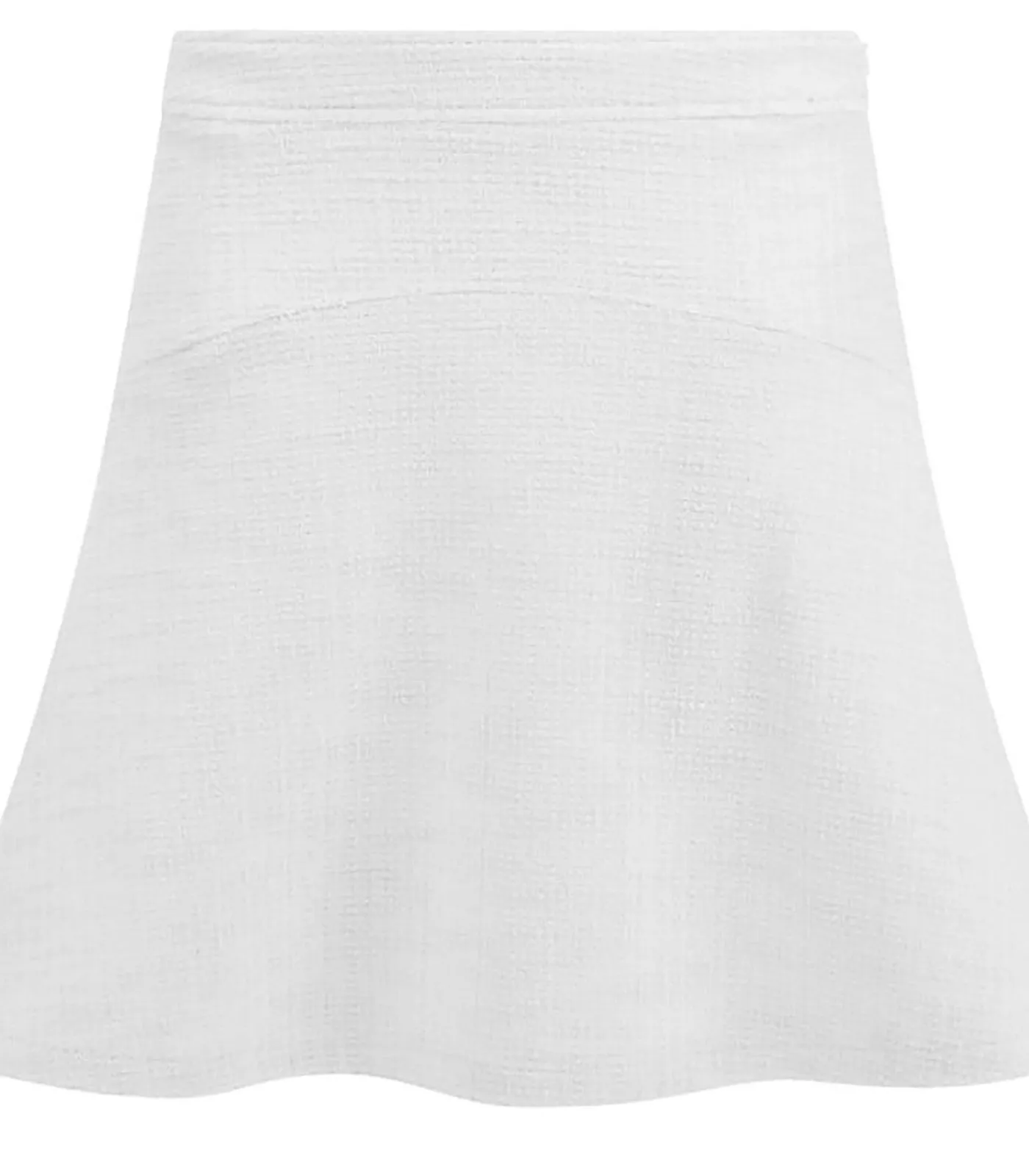 GUESS Tamara Flare Tweed Skirt white Clearance