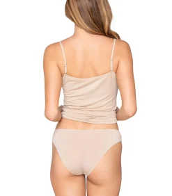 LUNA Tanktop met dunne bandjes MICRO TOUCH COMFORT beige Sale