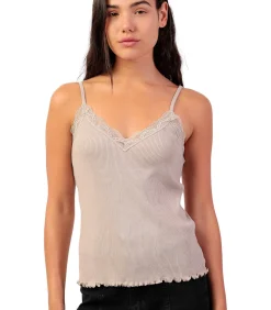 ADMAS Tanktop Rib brown Outlet